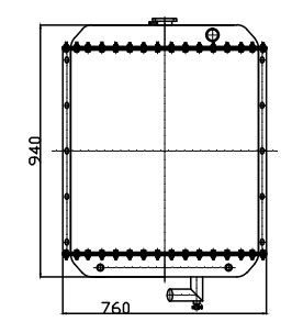 Chłodnica do koparki Komatsu PC270-7 | Komercyjny zamiennik pełnego zespołu