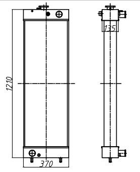 SK320LC-8 Grzejnik aluminiowy SK320-8 SK330LC-8 SK330-8 SK350LC-8 SK350-8 SK400LC-8 SK400-8 LC05P00043S001 LC05P00043S034