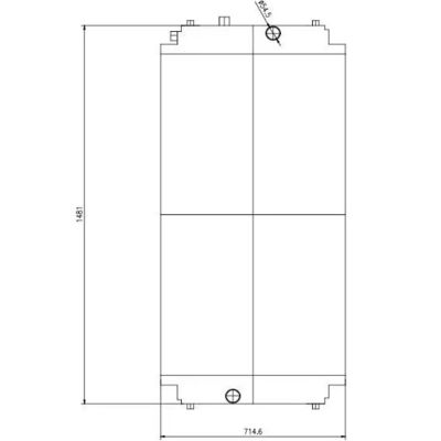 Aluminiumowy grzejnik wodny silnika wysokoprężnego C18 CATER 250-4452 2504452